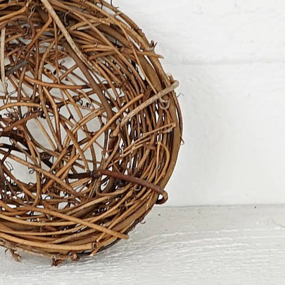 Natural Twiggy Bird Nest | Rustic Woodland Home Décor 4.5"