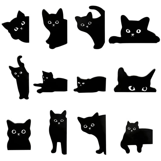 Magnetic Black Cat Bookmark
