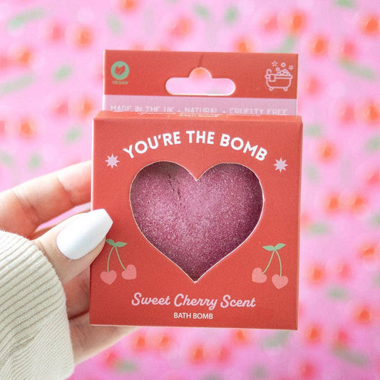 'You're the Bomb Cherry Heart' Bath Bomb