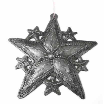 Haitian Metal Drum Star Ornament