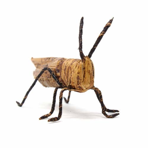 Banana Fiber Grasshopper – Handcrafted Kenyan Art
