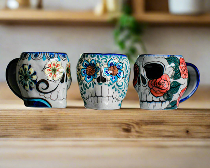Sugar Skull Skeleton Mug