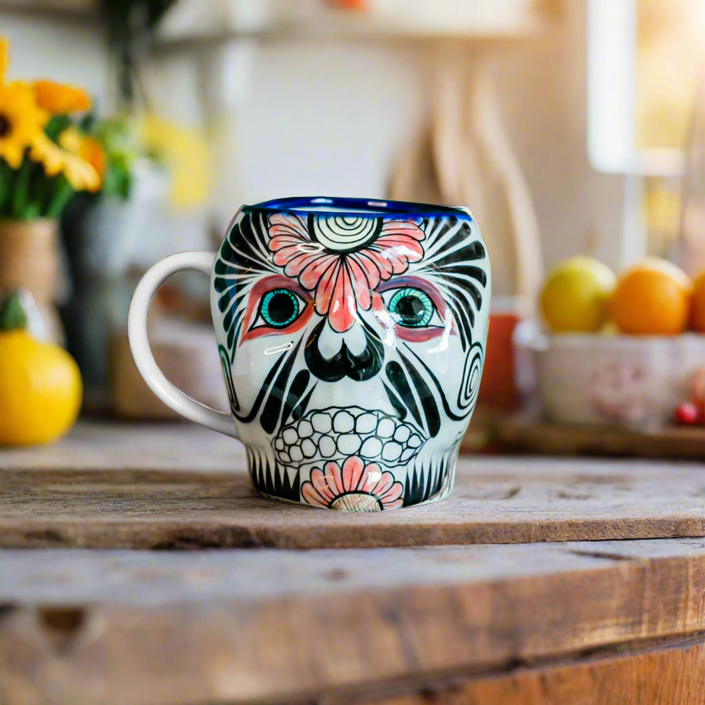 Sugar Skull Skeleton Mug