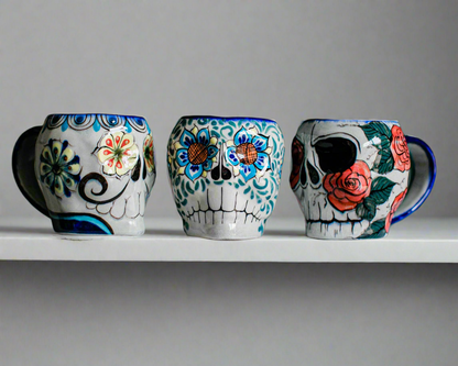Sugar Skull Skeleton Mug