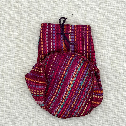 Small Red Raffia Bag
