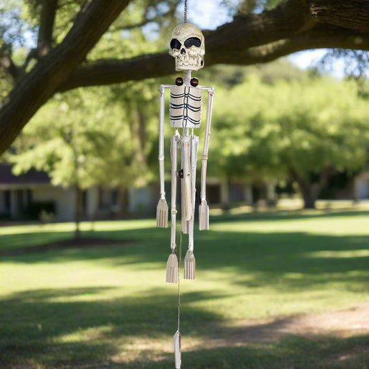 Skeleton Bamboo Animated Windchime