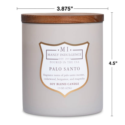 Palo Santo Candle – Grounding Cedar & Magnolia Blend