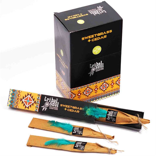 Sweet Grass & Cedar | Tribal Soul Incense Sticks