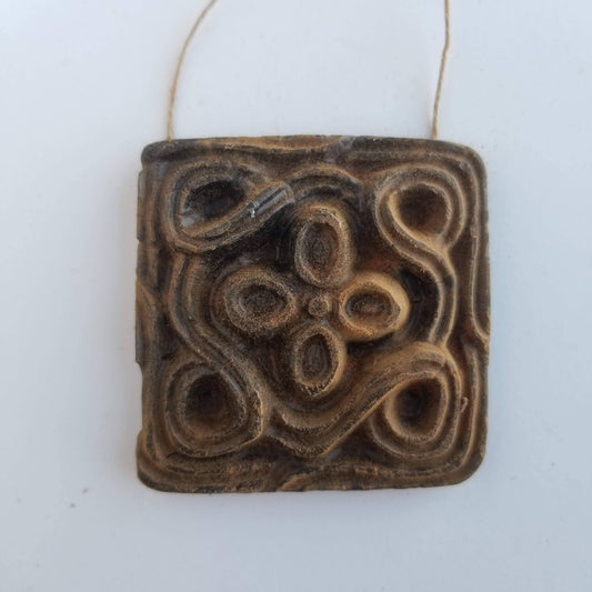 Temple Stone Beeswax Ornament | Cinnamon Finish