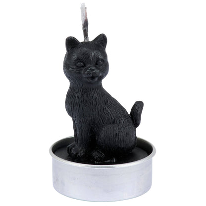 Black Cat Tealight Candle