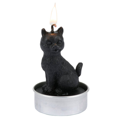 Black Cat Tealight Candle
