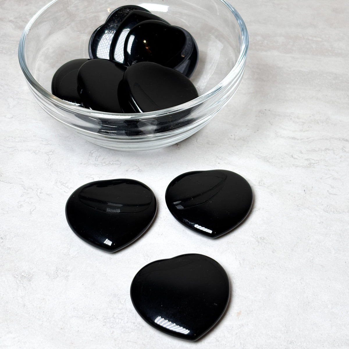 Heart Shaped Crystal Pocket/Worry Stones | Assorted