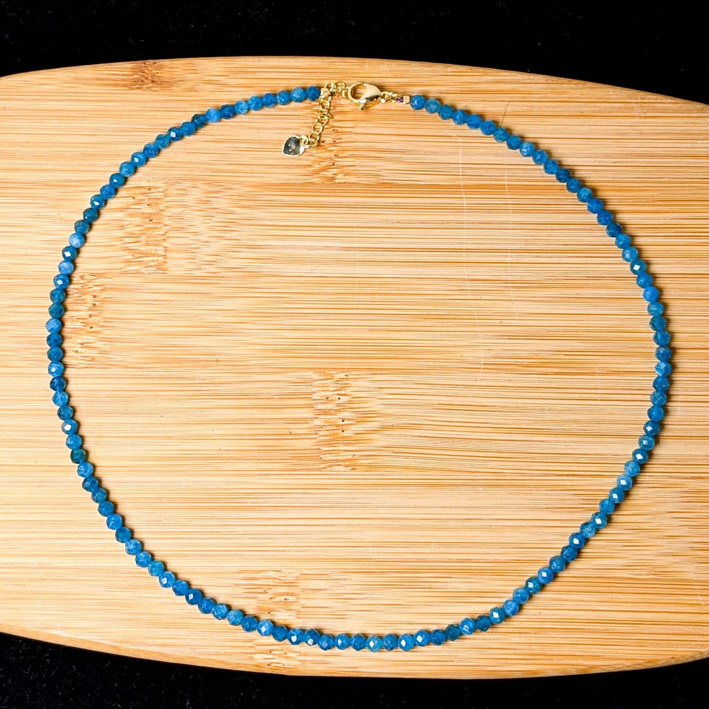 Multi-Faceted Crystal Bead Necklace – Tourmaline, Moonstone & Lepidolite