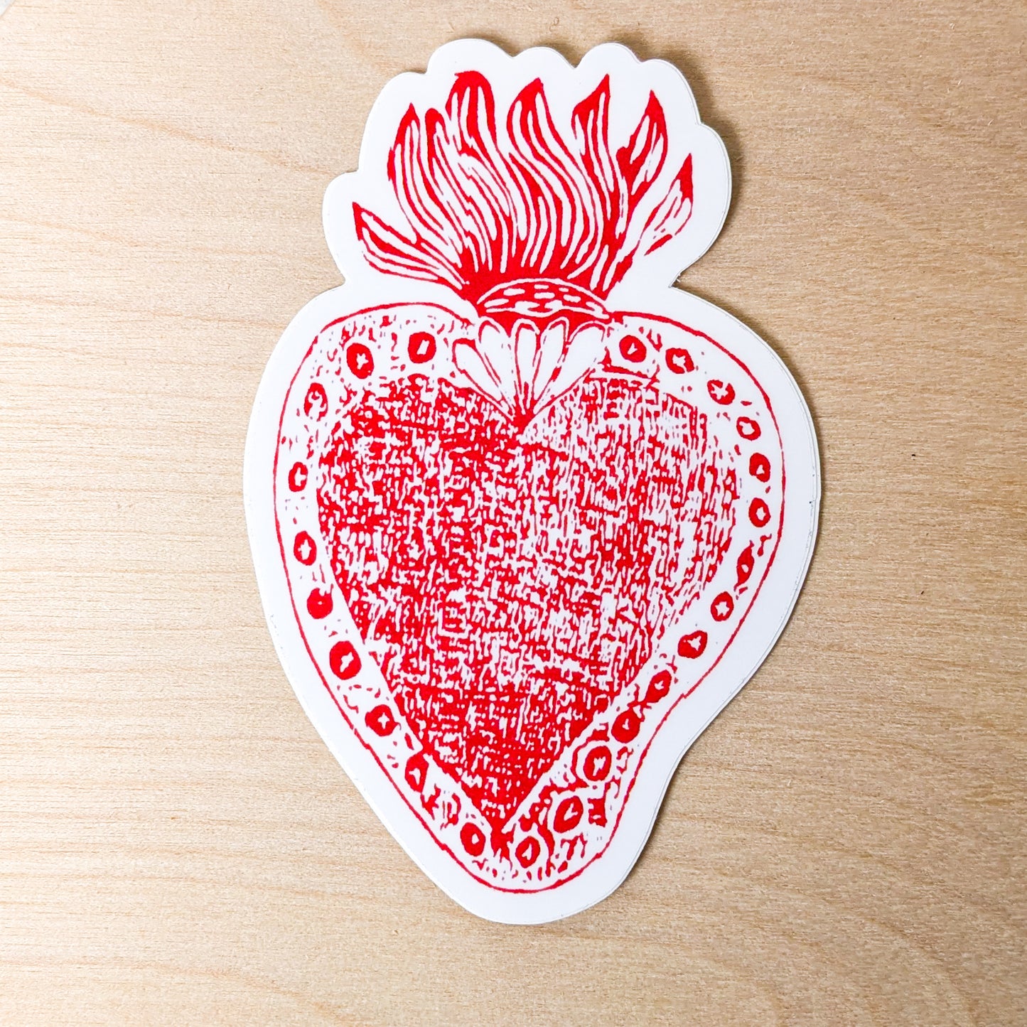 Borges Red Heart Sticker