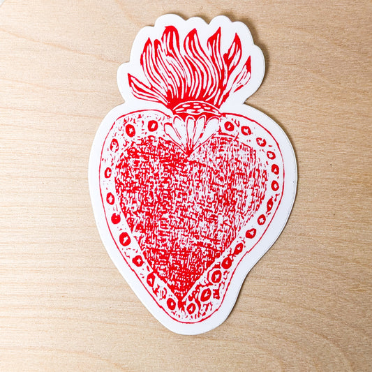 Borges Red Heart Sticker