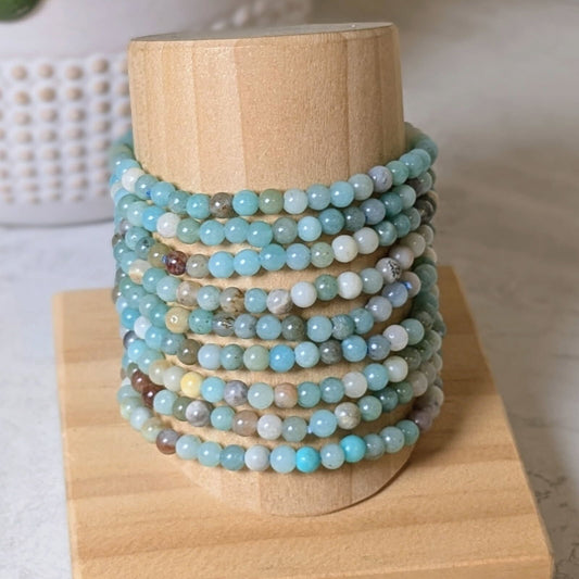 4mm Mixed Amazonite Bracelet