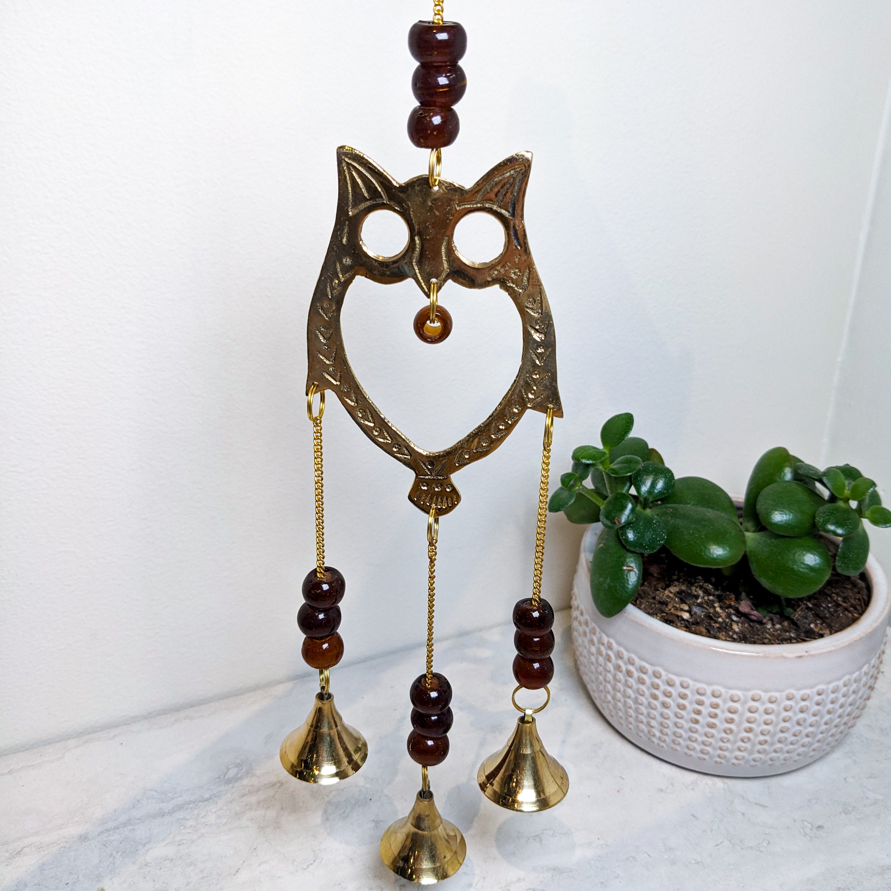 Brass Bell Chime | Owl