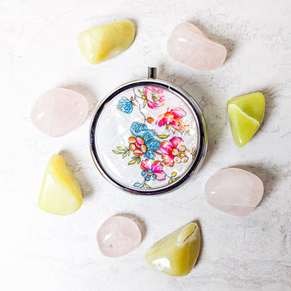 Vintage Flower Pill Box