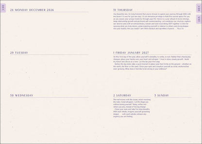 2027 Moon Goddess Planner Calendar - Northern Hemisphere