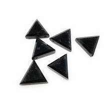 Black Onyx Faceted Triangle Necklace