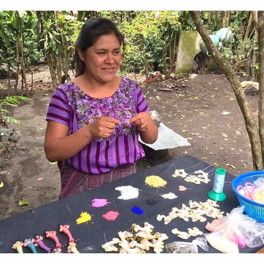 Baby Hummingbird Seed Bead Key Chain | Guatemala