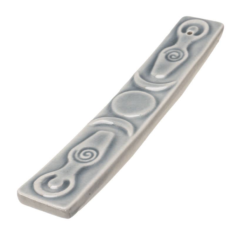 Triple Goddess Incense Burner | Ceramic Altar Tool for Ritual & Meditation