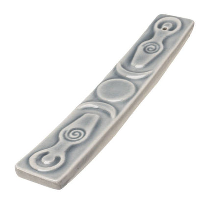 Triple Goddess Incense Burner | Ceramic Altar Tool for Ritual & Meditation