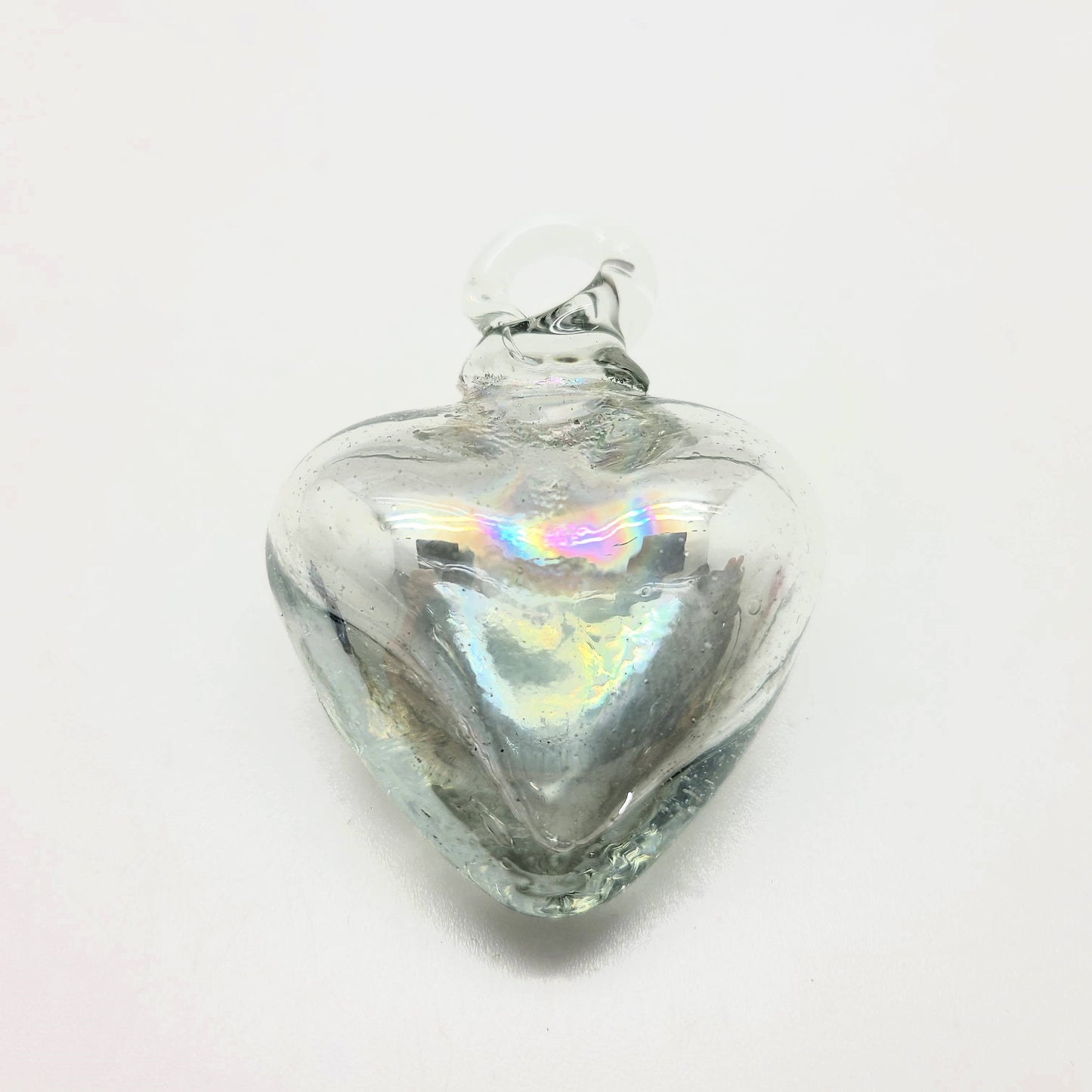 Small Handblown Glass Heart Ornaments