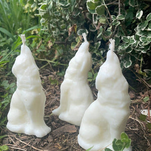 White Wolf Figure Spell Candle
