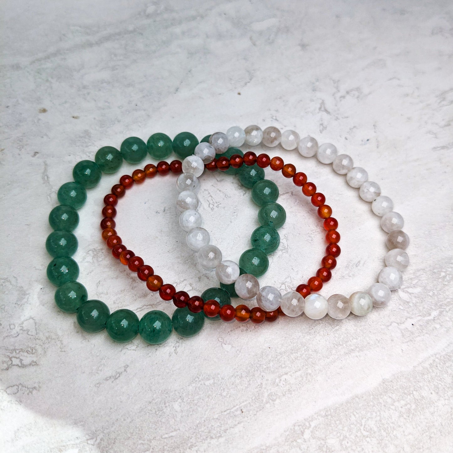 Zodiac Crystal Beaded Gemstone Bracelet Stacks