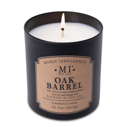Oak Barrel Candle – Rich Oak & Warm Sophistication