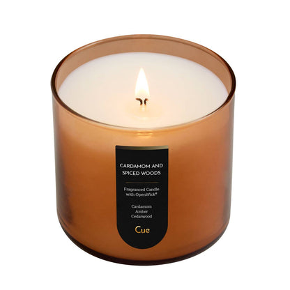 Cardamom and spiced woods candle by Cue, a warm autumn scent, at Ordinary Magic in Savannah, GA.
