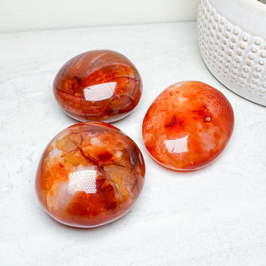 Carnelian Palmstones 2-3"