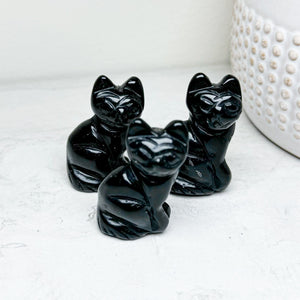 Carved Crystal Cats | Various Crystals