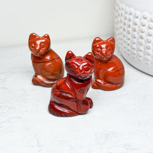 Carved Crystal Cats | Various Crystals