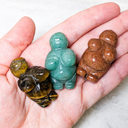 Carved Crystal Goddesses | Various Stones