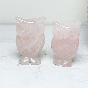 Carved Crystal Owls | Various Crystals
