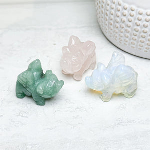 Carved Crystal Flying Pigs | Various Crystals