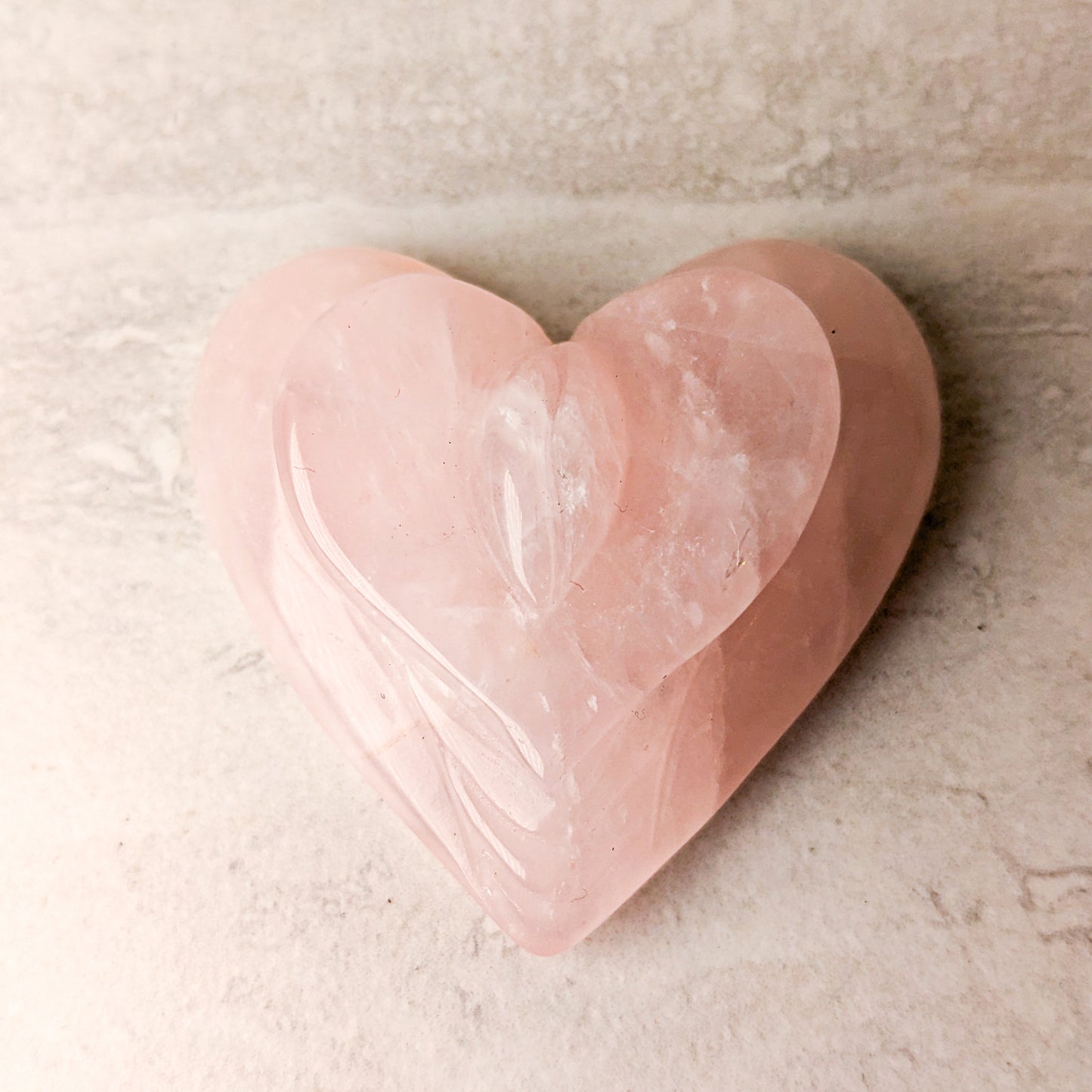 Carved Crystal Heart Yoni | Various Crystals