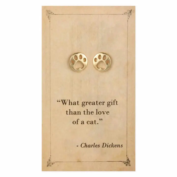 Literary Quote Stud Earrings