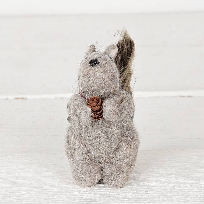 Wooly Squirrel Ornament – 4.5"