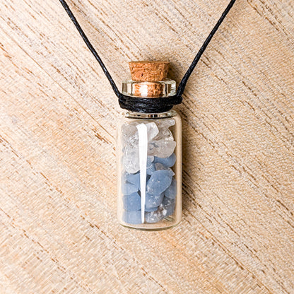 Mini Spell Jar Necklace | Various Crystals