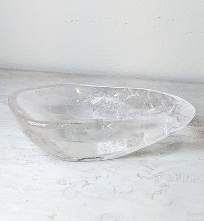 Clear Quartz Crystal Bowl