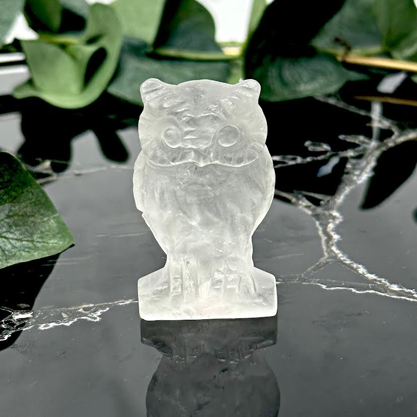 Clear Quartz Owl