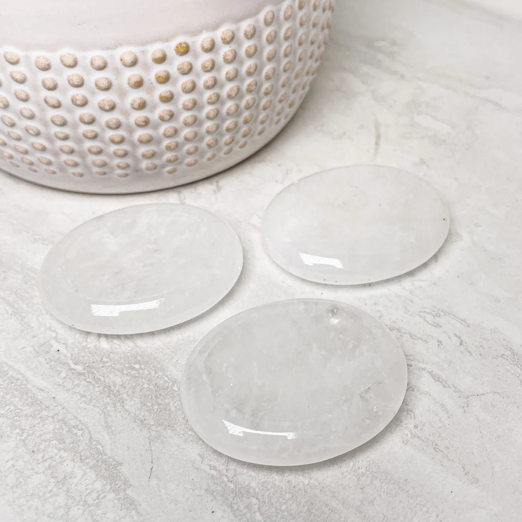 Clear Quartz Worry Stones