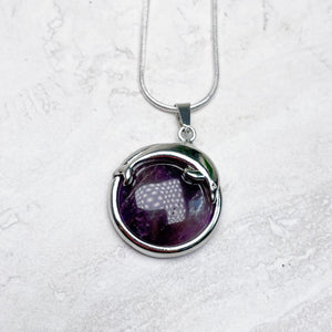 Dolphin Crystal + Silver Pendant Necklace
