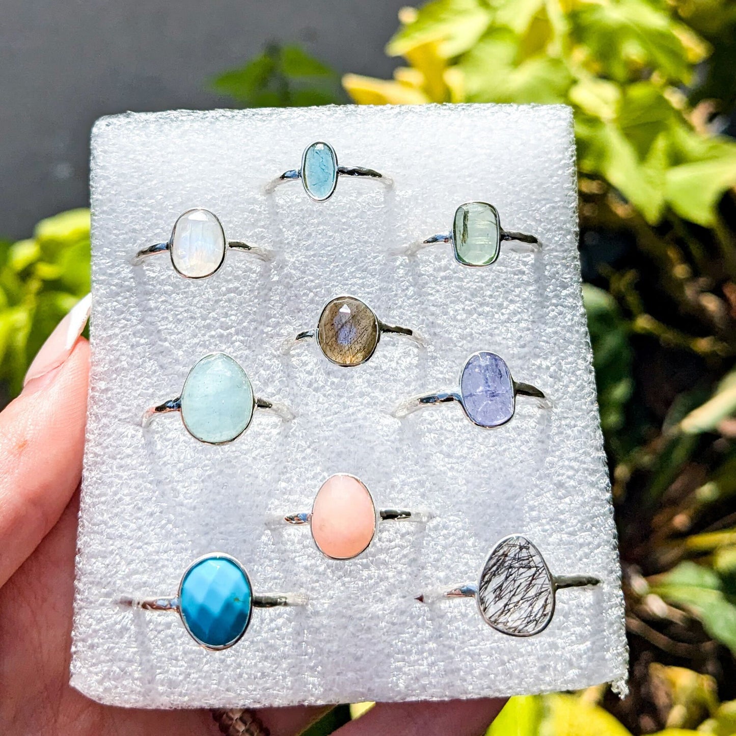 Faceted Gemstone Rings