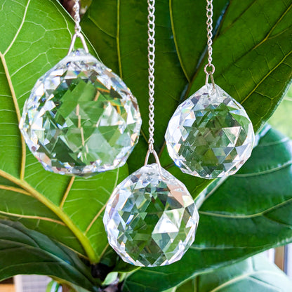 Crystal Sphere Faceted Suncatcher