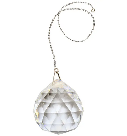 Crystal Sphere Faceted Suncatcher
