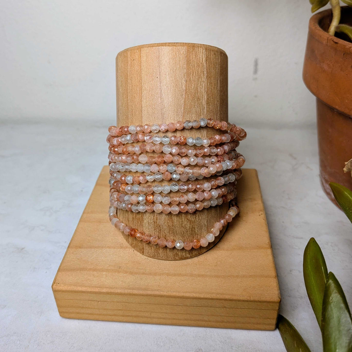 Crystal Faceted Beaded Bracelets | 3mm